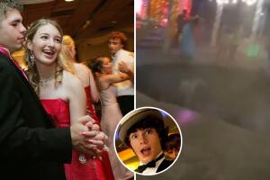 Pista de baile colapsa en plena fiesta de graduación y el impactante momento se hizo viral