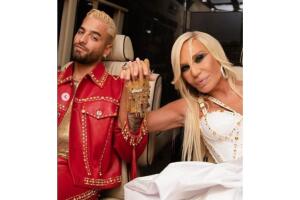 Maluma y Donatella Versace