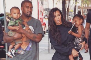 Kanye West, Kim Kardashian, North y Saint