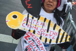 Ayotzinapa vive en Times Square