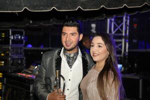 Backstage con El Recodo
