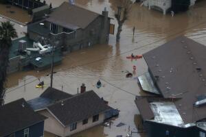 Sonoma County Town Of Guerneville Inundated With Flood Waters From "Atmospheric River" Weather System