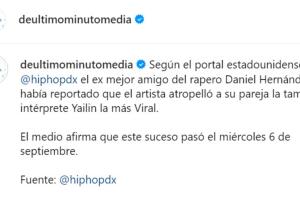 Según reportes, Yailin habría sido supuestamente "atropellada" por el "exmejor amigo" de Tekashi en septiembre pasado. 