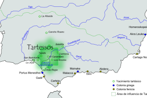 Mapa de los Tartessos