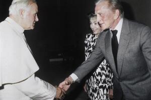 Pope John Paul II  and  Kirk Douglas