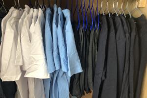Wardrobe full of uniform
