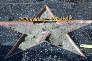 Estrella de Trump en el Paseo de la Fama 