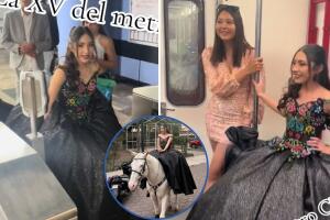 Fernanda quiso viajar en el metro de la CDMX para llegar a su misa de XV años