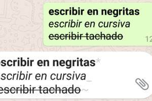 Letras especiales en WhatsApp