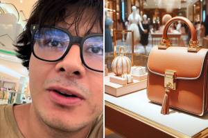  Joven contó que quiso comprar un bolso de lujo de Bvlgari como si fuera barato: video viral