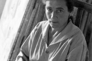 Agnes Martin en su taller