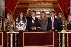 Enrique Peña Nieto y Angélica Rivera 15 de septiembre 2016