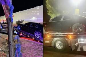 Dos vehículos confiscados y un conductor detenido por evento de arrancones clandestinos en Fresno