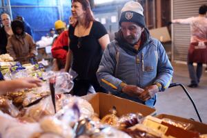 Bay Area Food Bank Distributes Thanksgiving Turkeys To The Needy