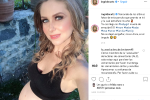 Ingrid Martz presume su pancita de embarazo
