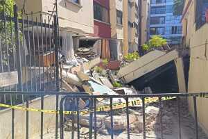 Edificio colapsado sismo Colombia