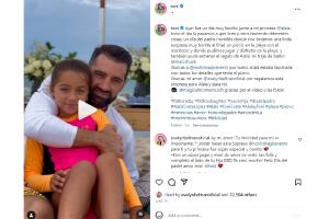 Toni Costa celebra el Día del Padre con su hija Alaïa