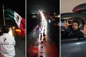 Caravana Migrante 2025 cruza de Texas a México con más de 5 mil vehículos