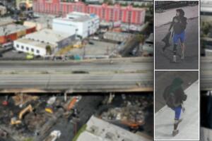 Identifican "persona de interés" incendio autopista 10 Los Ángeles