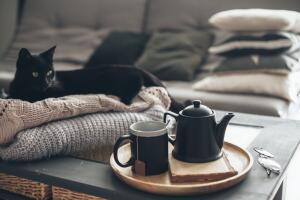 Suerte taza de café