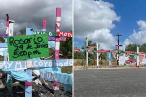 inmigrantes 53 tráiler monumento muertes Quintana Road San Antonio 2022 Texas