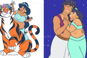 Princesas Disney si fueran 'plus size' o talla grande: ilustraciones de Crystal Water (Neoqlassical Art)