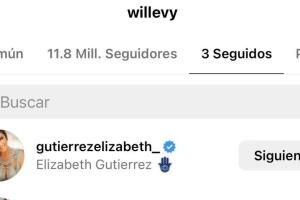 Esta imagen del 6 de diciembre de 2023 constata cuando William Levy comenzó a seguir a la madre de sus hijos, algo que ha vuelto a dejar de hacer.