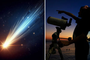 Cometa el C/2023 A3 (Tsuchinshan-ATLAS), llamado el 'cometa del siglo', se aproxima a la Tierra. 