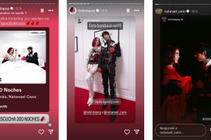 Belinda y Natanael Cano promocionan '300 Noches'.