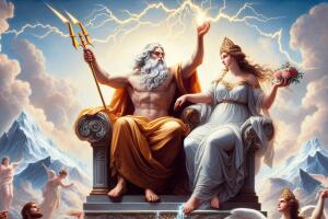 Zeus y Afrodita, mitlogía griega