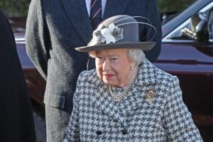 The Queen Attends Church At Hillington In Sandringham