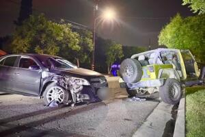 Madre detenida por conducir ebria y provocar accidente con sus dos hijos en el vehículo en Upland