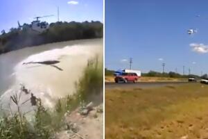 traficante inmigrantes escapa nadando Río Bravo persecución DPS Texas