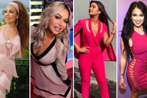 Mujeres de rosa