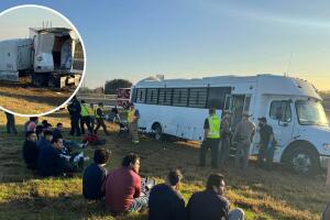 19 inmigrantes detenidos choque autobús victoria county grupo geo