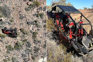 Cuatro personas heridas tras volcaduras en áreas remotas del condado Mohave