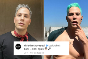 Christian Chávez se hizo un cambio de look