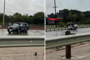 carretera aeropuerto Austin Bergstrom choque fallecido pasajeros Texas