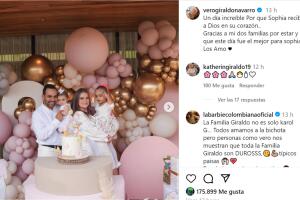 Sophia, la sobrina de Karol G, fue bautizada este fin de semana. 