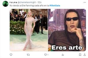 Elle Fanning en los memes de la Met Gala 2024