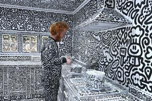 La casa del artista Sam Cox, mejor conocido como 'Mr. Doodle' ('Señor Garabato' en español)