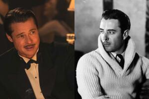 ‘Babylon’ Jack Conrad (Brad Pitt) y John Gilbert..jpg