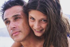 Sergio Mayer y su hija Antonia