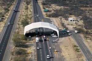 Punto de revisión de la Patrulla Fronteriza en la carretera 19