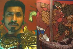 Namor (Tenoch Huerta) mural con Shuri Black Panther.jpg