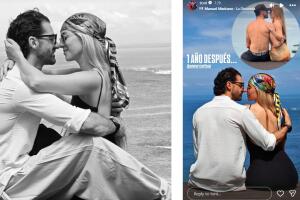 Toni Costa compartió una fotografía de cuando comenzaron su noviazgo