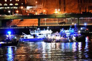Helicoptero cae al rio Hudson Nueva York muertos heridos