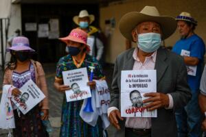 GUATEMALA protesta contra fiscal Porras