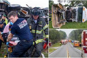 familiares víctimas accidente bus florida central