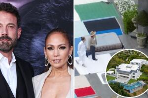 JLo y Ben Affleck: ella supervisa la mudanza a su nueva mansión de 60 millones de dólares